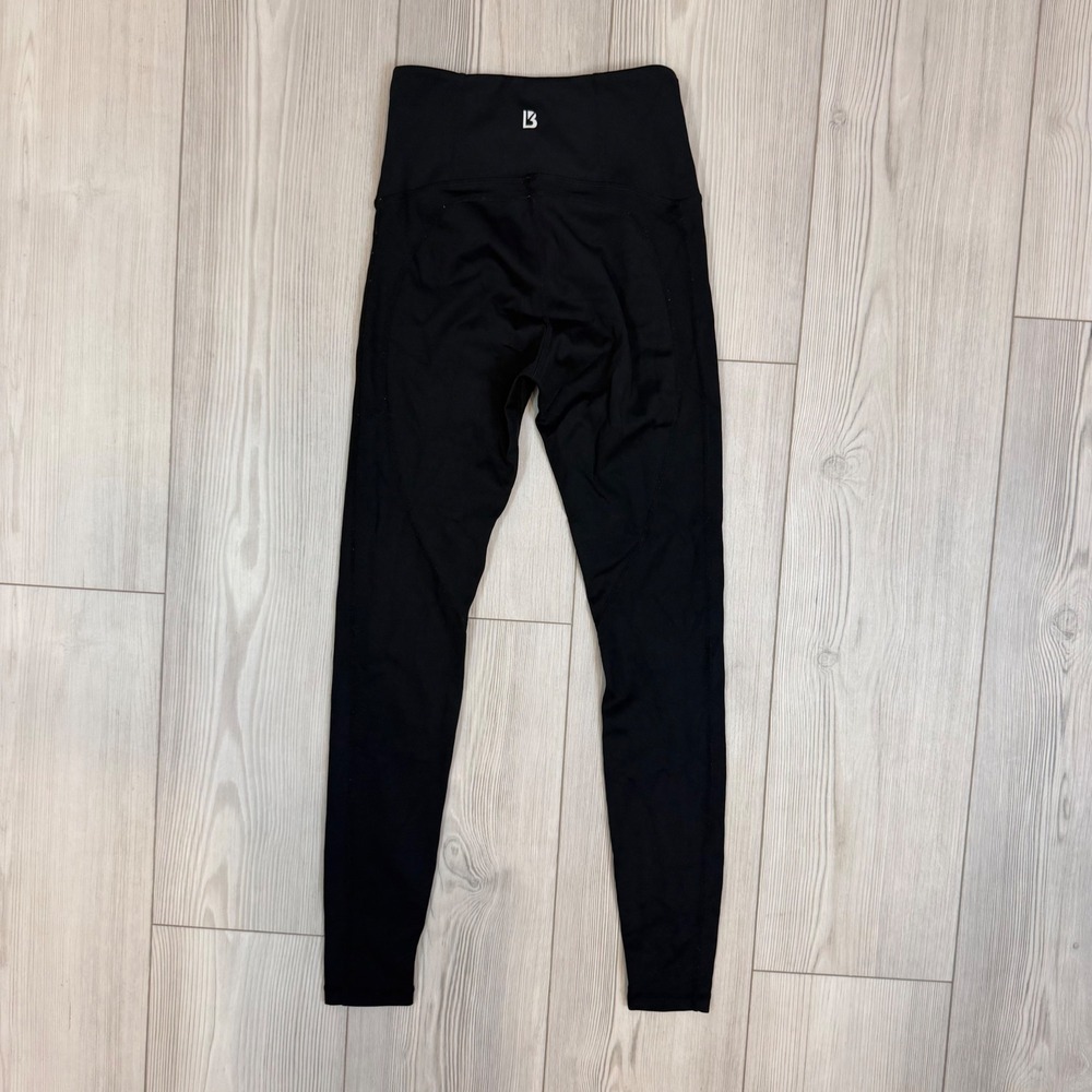 Buffbunny Collection Womens Black High Waisted Athletic Leggings XS